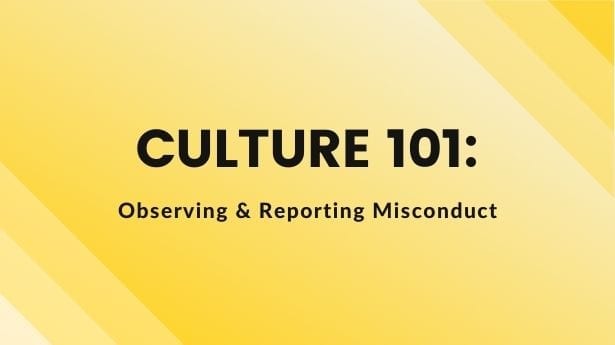 Observing and Reporting Misconduct